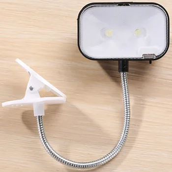 

Clip On Retro Desk Eye Protection Decorative Home LED Lamp Super Bright Square Accessories Book Light Mini Table Night Reading