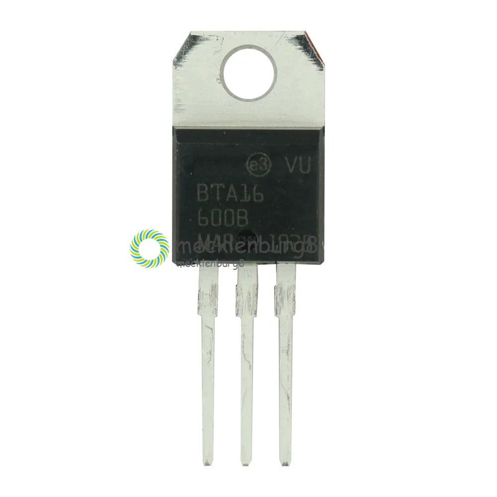 5PCS BTA16 BTA16-600B Triacs 16 Amp 600 Volt TO-220 original new | Электроника