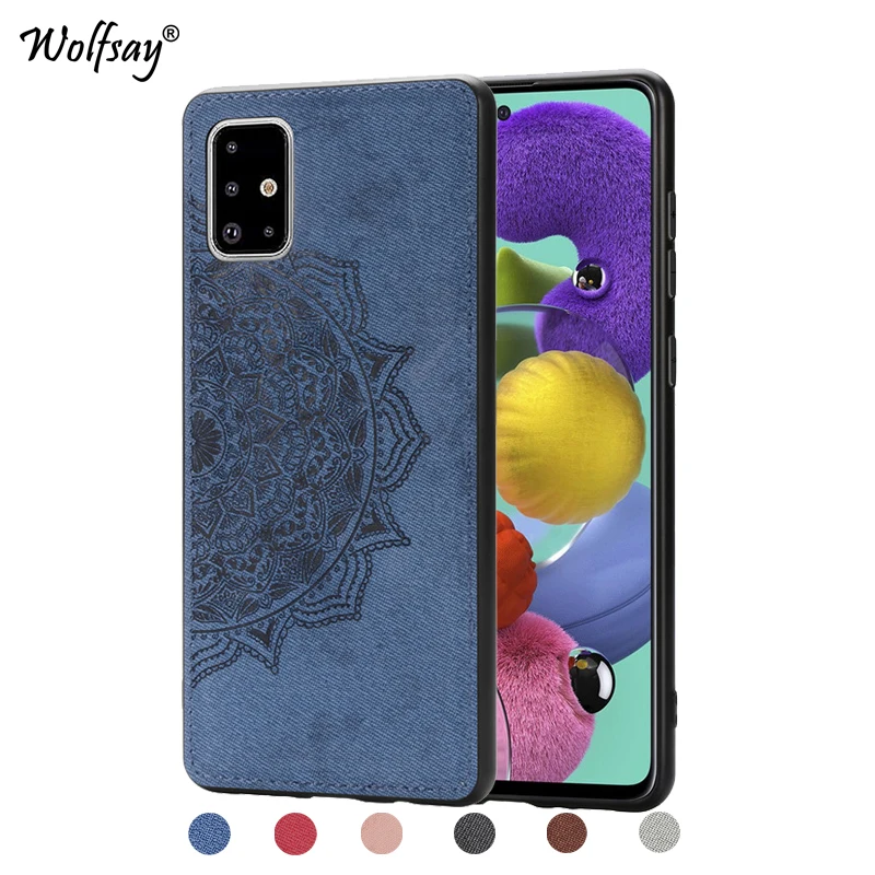 3D тканевый бампер для Samsung Galaxy A51 чехол A71 A41 A31 A21 A11 A01 A50 A70 A30 противоударный