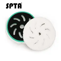 SPTA 1 шт. 5 "/6" микрофибра быстрая отделка полировкой колодки, из полировочной смеси колодки наборы для автомобиля восковая коллекция