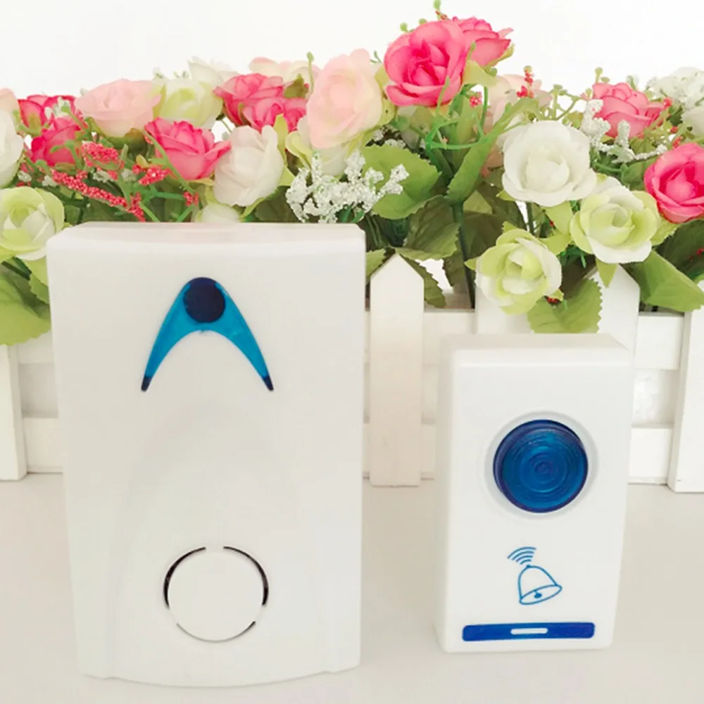 1 pcs LED Wireless Chime Door Bell Gate Alarm Doorbell & Wireles Remote control 32 Tune Songs Drop Shipping C1 New Arrival