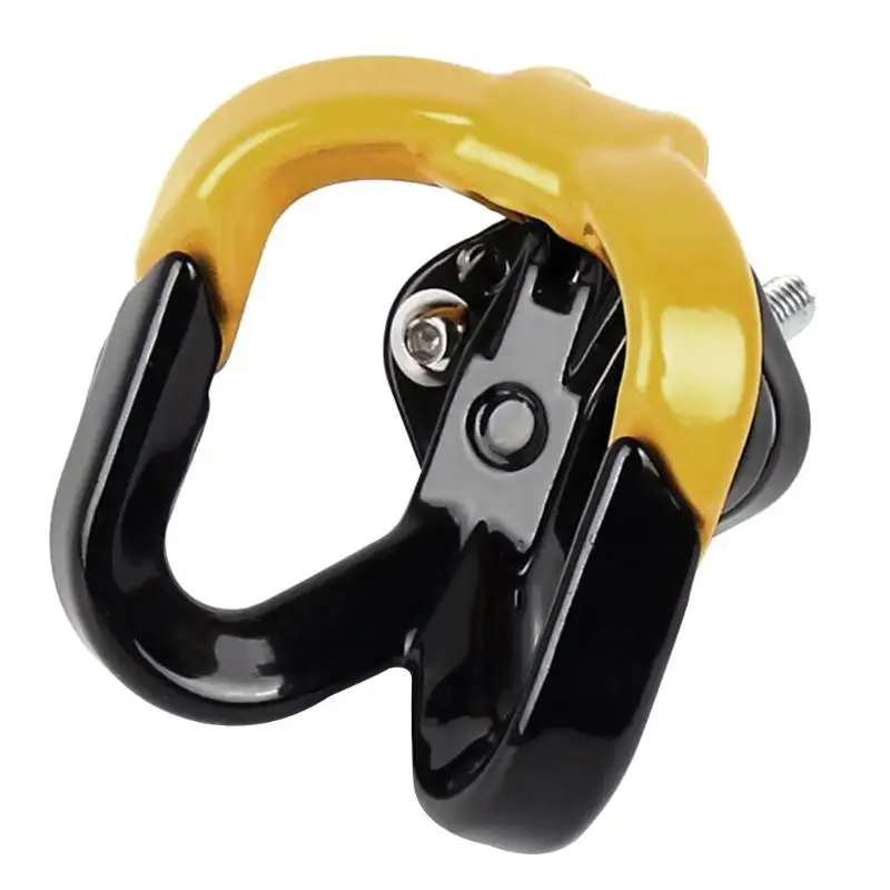 Мотоциклетный багажный шлем крюк вешалка двойной коготь скутер сумка держатель бутылки - Цвет: Цвет: желтый