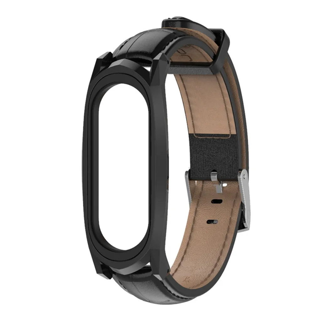Ouhaobin браслет для Xiaomi Mi Band 3 сменный кожаный ремешок умных часов
