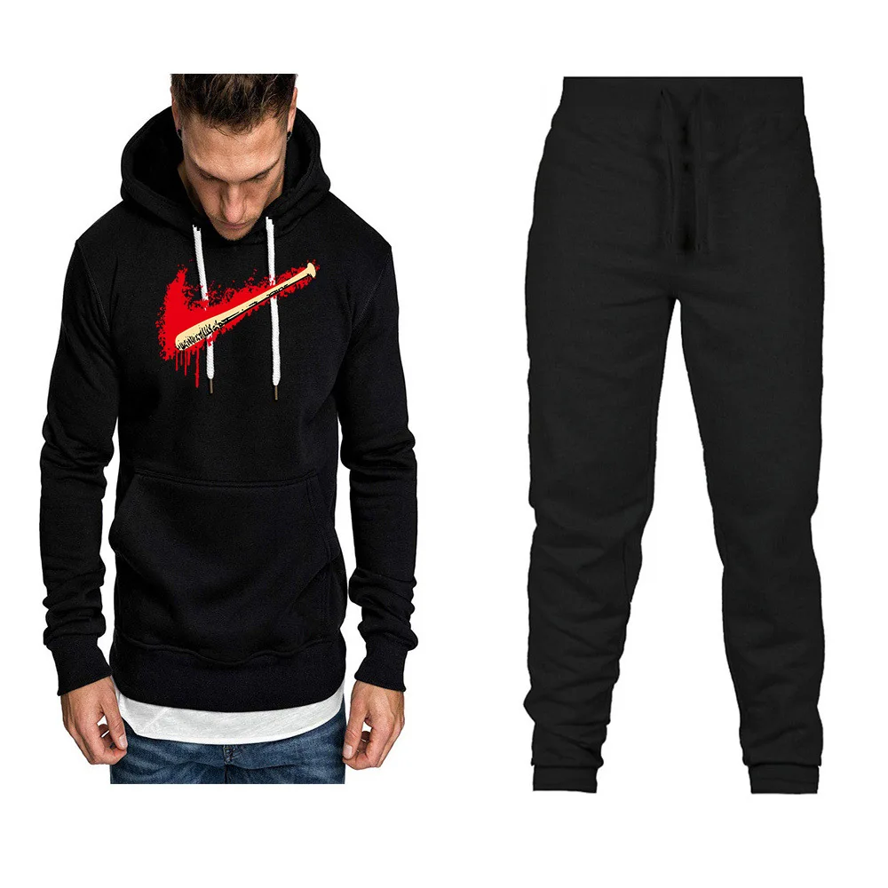 

Fashion Brand Men And Women Mixed Colors Hoodie Hoodie Spring And Autumn Set plus Velvet Printed Coat Hoodie Sports Set