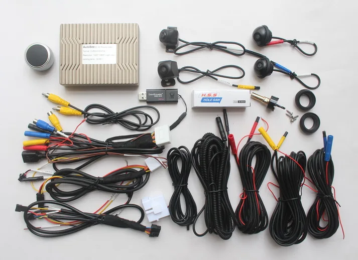 Для Land Rover Range Key King 360 градусов Автомобильная камера птичий глаз AVM все вокруг 4 way DVR