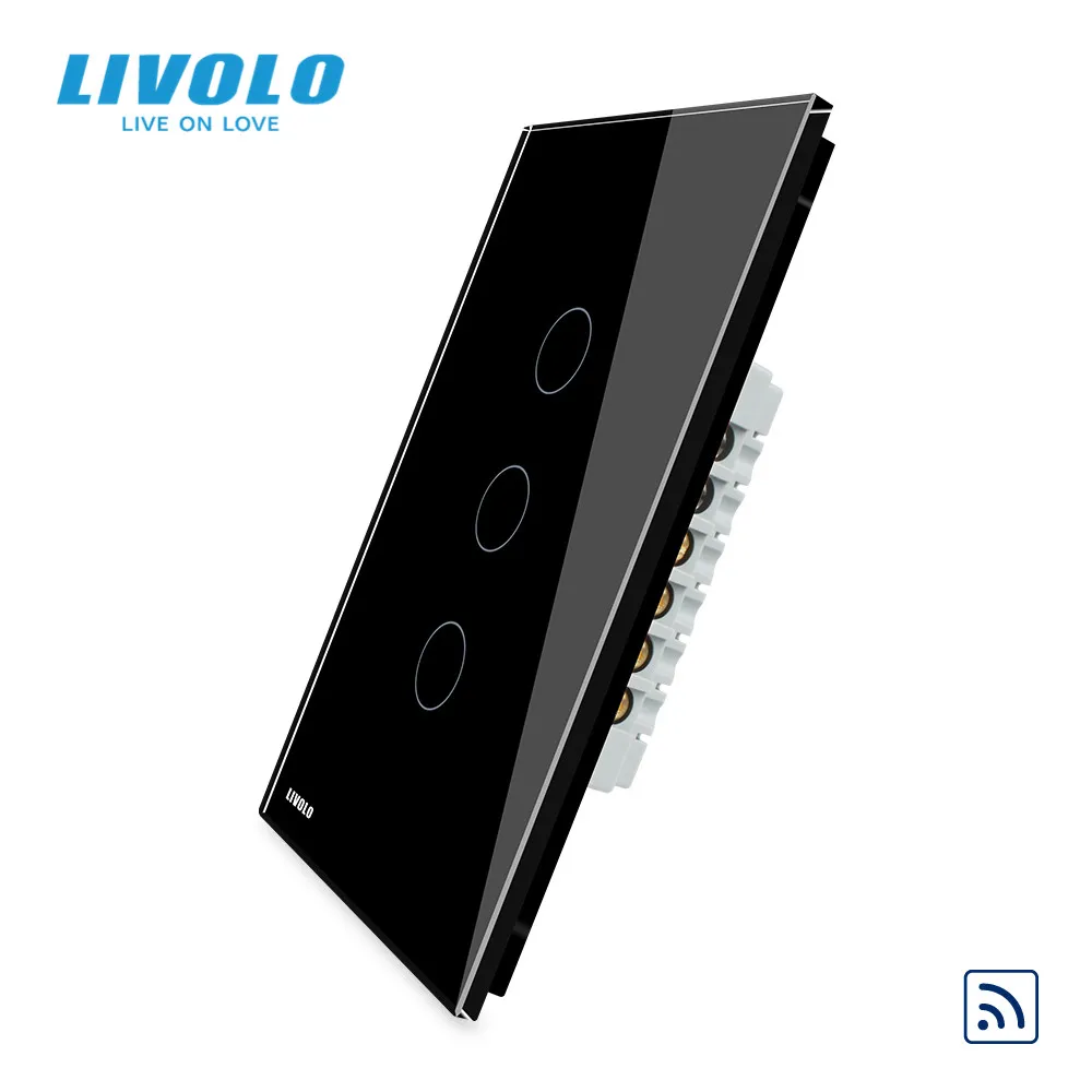 Настенный пульт дистанционного управления LIVOLO стандарт США 110 ~ 250 В сенсорная