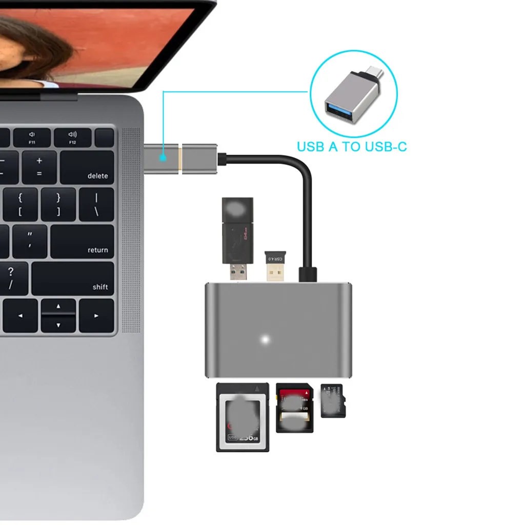 USB 3,0 концентратор тип-c до 4K X 2K HDMI зарядный кардридер адаптер для Pro usb-хаб аксессуары для ноутбуков для ПК ноутбуков