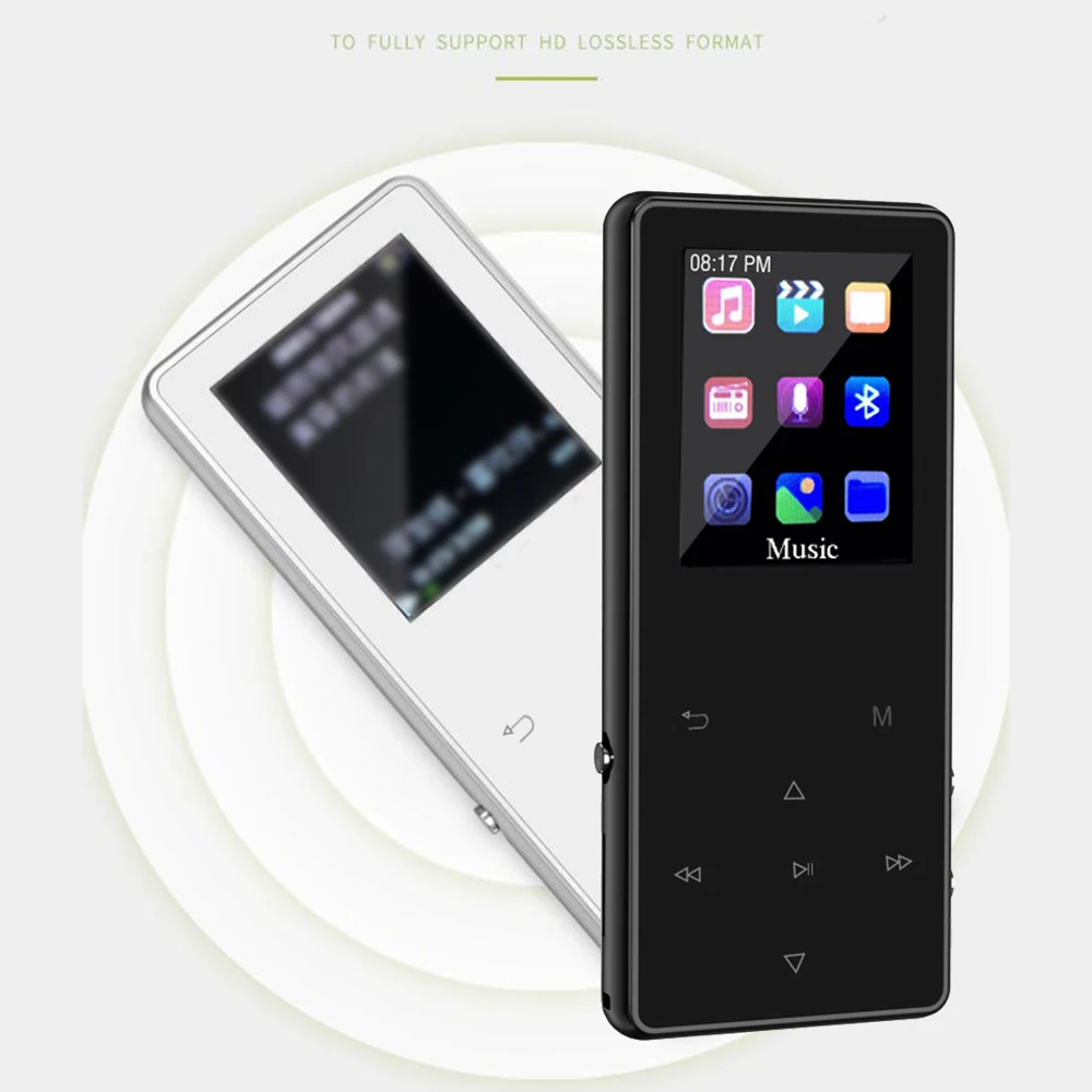 Универсальные наушники+ 8 Гб Bluetooth беспроводной без потерь музыкальный mp3-плеер fm-радио 1,8 дюймов цветной TFT экран hi-fi звук