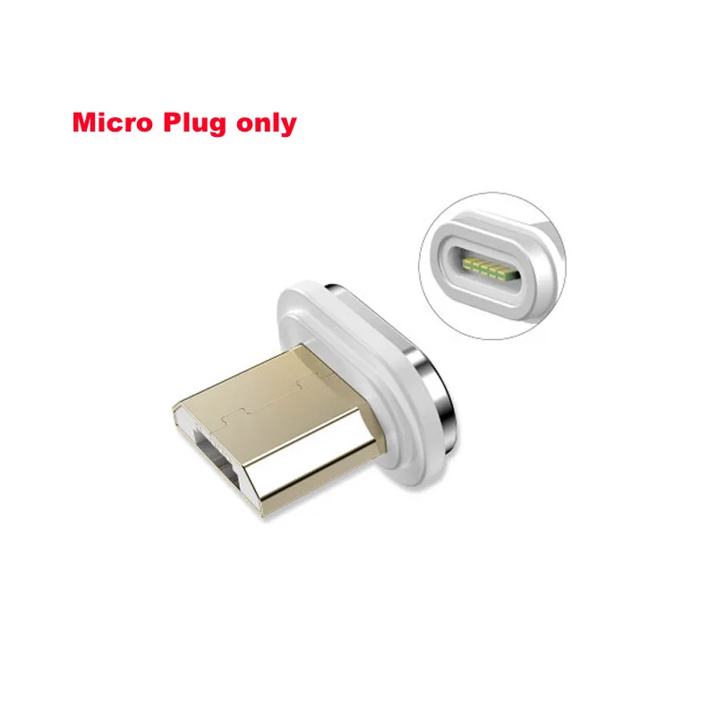 For Android Plug Магнитный кабель для быстрой зарядки 3 А для iPhone XS samsung, зарядное устройство для быстрой зарядки 3,0 Micro usb type C, магнитный шнур для зарядки телефона и передачи данных - Цвет: For Android Plug