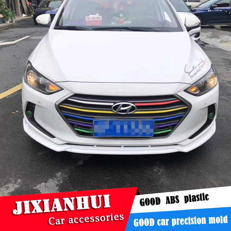 Для Elantra Body kit спойлер 2016-2018 для Hyundai BK ABS задний передний бампер диффузор защитные