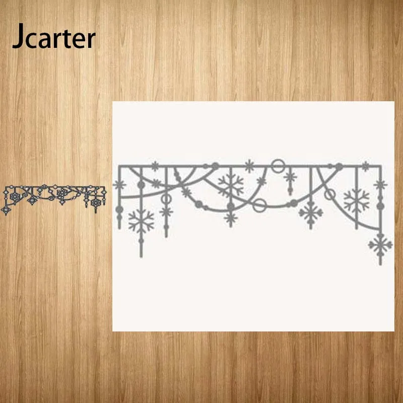 

Metal Cutting Dies Snowflake Curtain Pendant Craft Stencil Diy for Scrapbooking Handmade Card Make Shape Album Decoration Model