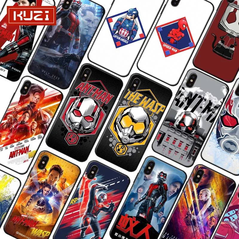 Телефон чехол для iPhone 7 XR X 6S 8 XS MAX 6 plus SE 5s Мягкий силиконовый Marvel Ant-Man |