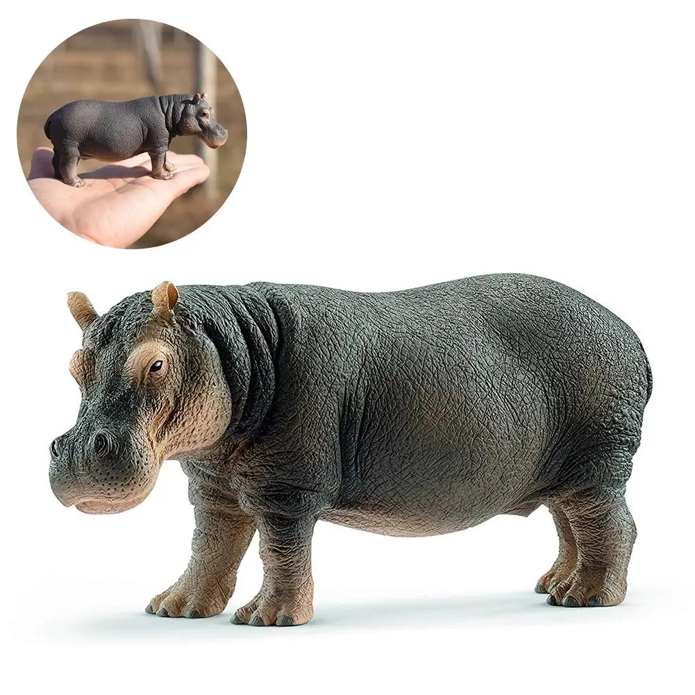 5inch Simulation Hippopotamus Wild Life Model Figures Figurines Toy Zoo River Animal 14814 Home Decor Gift For Kids | Игрушки и хобби
