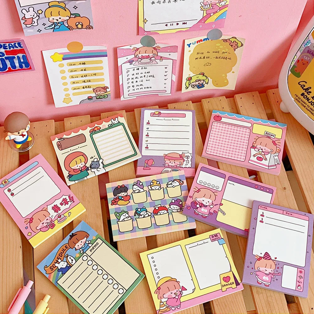 Sticky Note Simple Plan This Student Daily Notebook Time Management Learning Clocking Schedule Week Planner Memo Pads Office Tag