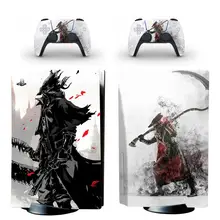 Bloodborne ps5 edição de disco padrão pele adesivo decalque capa para playstation 5 console e 2 controladores ps5 pele adesivo
