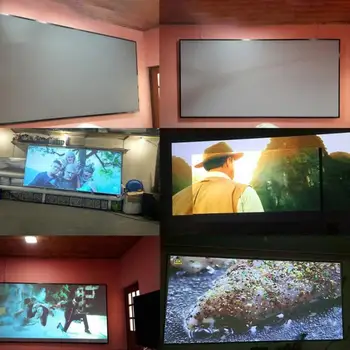 

16:9 HD Indoor Outdoor Anti Crease Movies Portable Foldable Clear Image Rectangle Light Resistant Games Projection Screen
