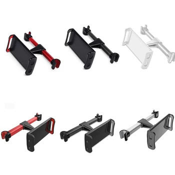 

Car Rear Back Rotating Aluminum Alloy Phone Holders Cellphone Tablet Stands Soft Silicone Rack