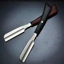 Maquinilla de afeitar de peluquería, maquinilla de afeitar de estilo Vintage y soporte para cuchillas, mango de maquinilla de afeitar G0131