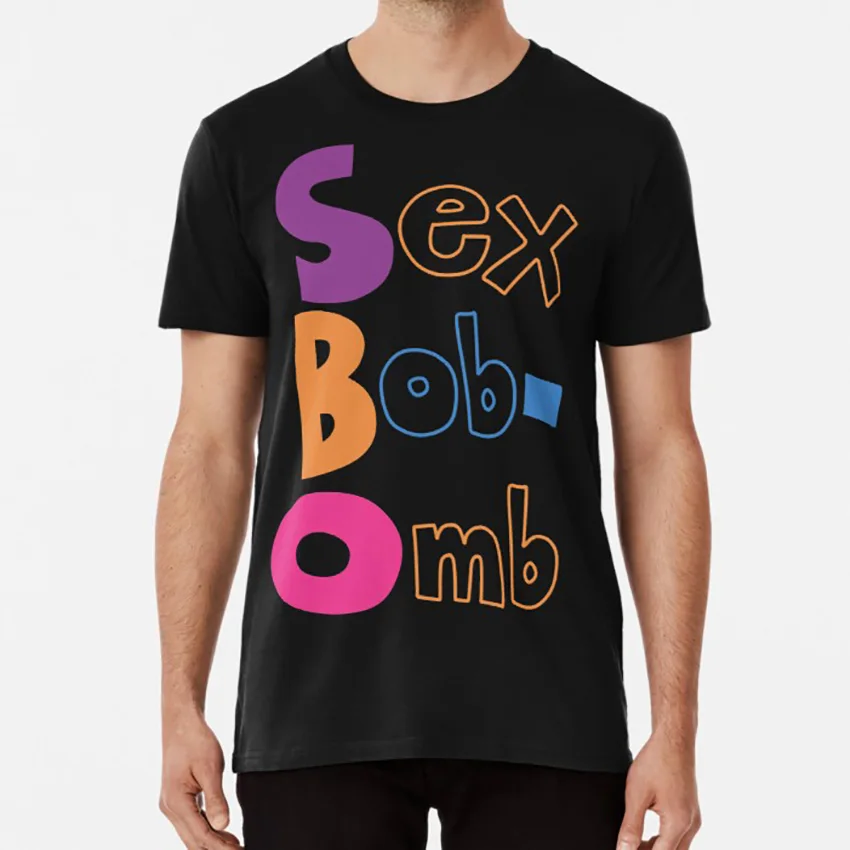 Sex Bob-Omb T shirt sex bob omb music band comic fan world movie geek