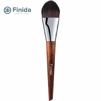 

Fyd Large Size Tongue-shaped Liquid Foundation Brush Wet and Dry Dual Purpose Flat Powder Foundation Brush High-End Retro Makeup