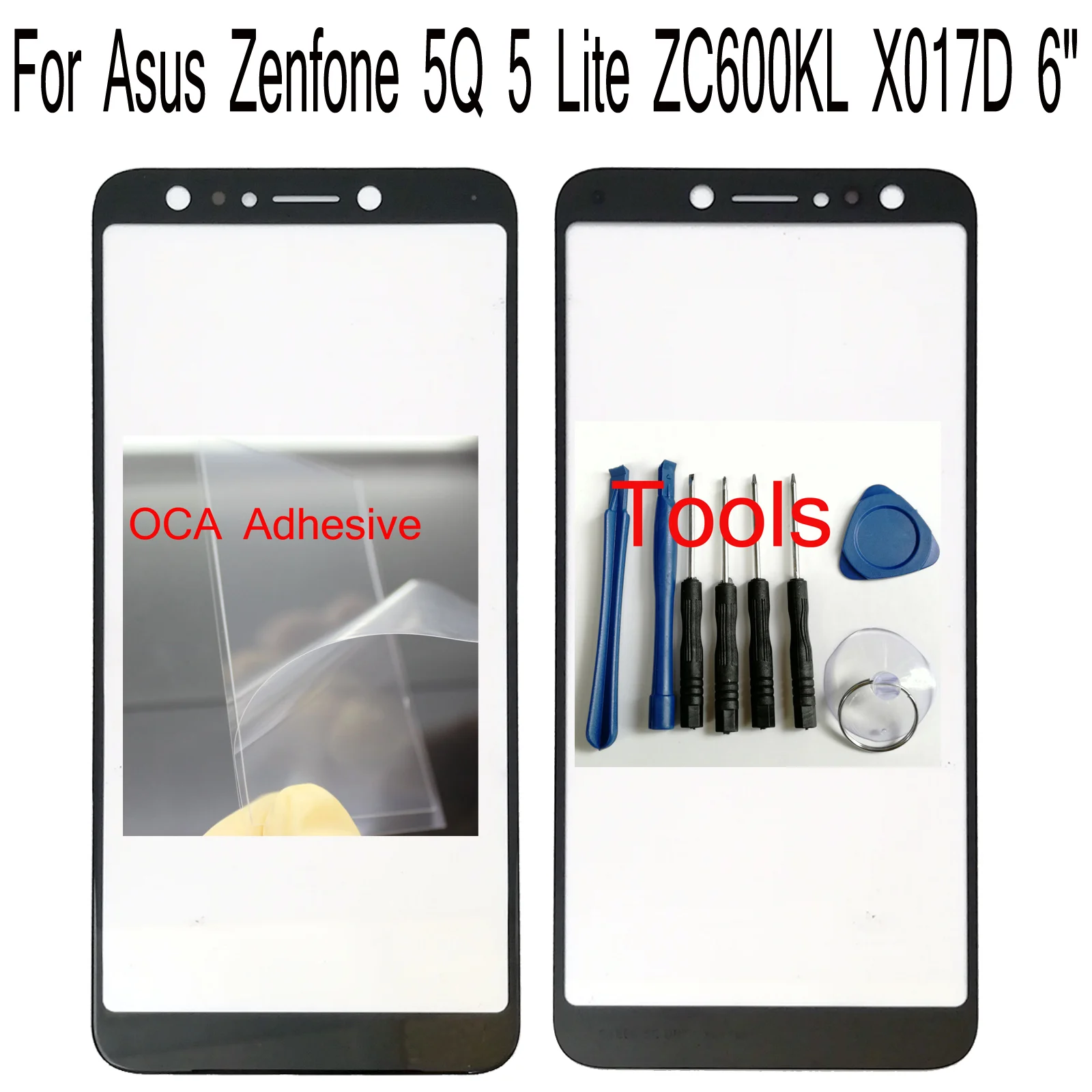 

Shyueda + OCA For Asus Zenfone 5Q 5 Lite ZC600KL X017D 6" OEM Outer Front Screen Glass Replacement