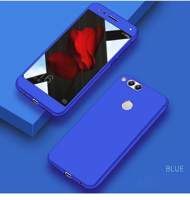 Blue 360 полный защитный чехол для телефона, чехол для huawei Honor 6A, матовый Мягкий силиконовый чехол для huawei Honor 6 A, чехол для телефона - Цвет: Blue