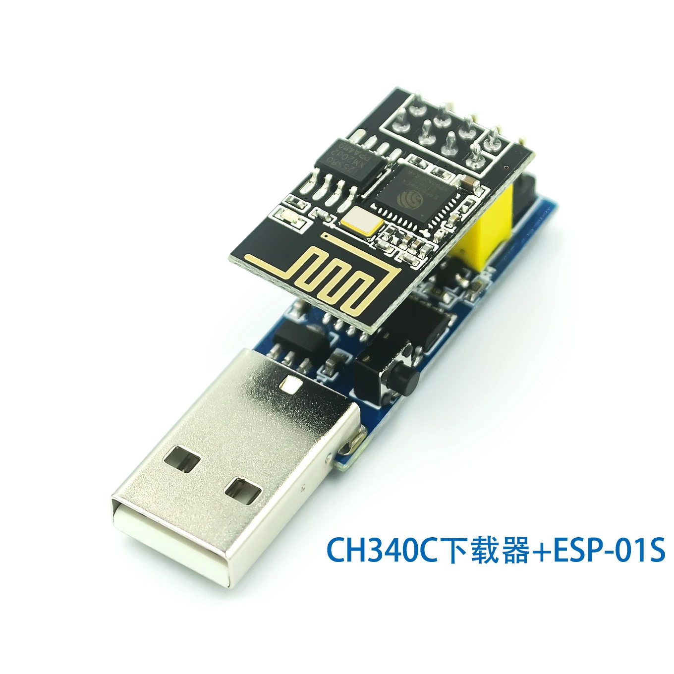 CH340C ESP PROG V1.0 WIFI Downloader ESP8266 ESP-01 ESP-01S Wireless Programmer Adapter Module | Электронные компоненты и