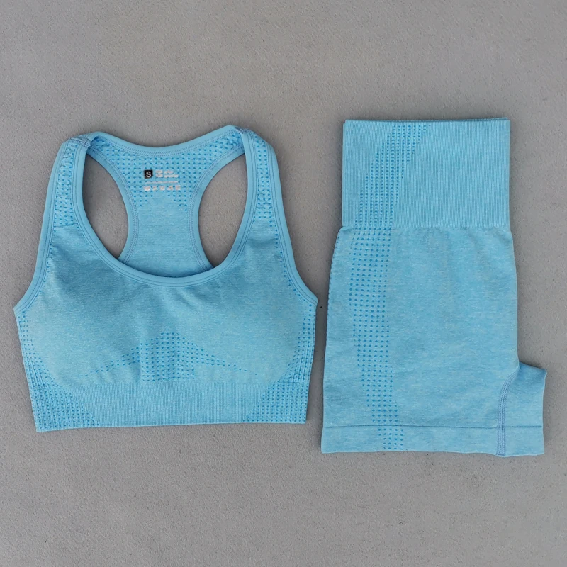 Yoga set,sports set,gym workout set,sportswear set,fitness set,sports bra set,yoga pants set Summer Seamless Yoga Sets Women Gym Clothes Sport Suits High Waist Running Leggings Padded Sports Bra Set Fitness Workout Outfit