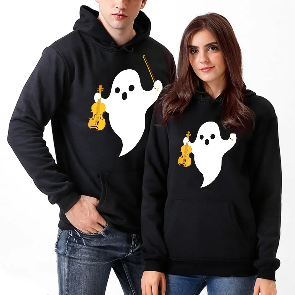 

Women Men Unisex Couples SweatShirt Novelty 3D Halloween Ghost Print Hoodies Blouse Cool Streetwear SweatShirt Bluzy Dla Par