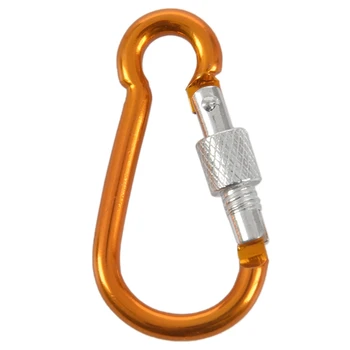 

8pcs Outdoor Hiking Camping Spring Clip Snap Carabiner Hook with Karabiner