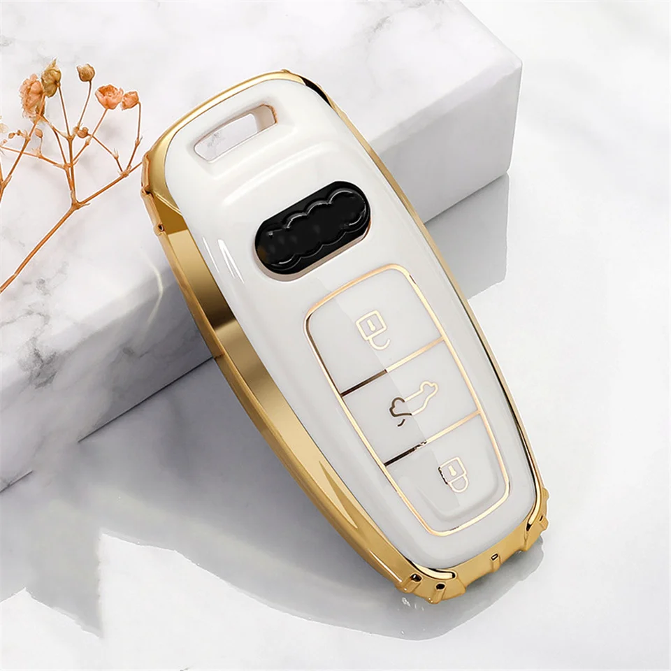 Cover custodia chiave auto per Audi a1 a3 8v a4 b9 a5 a6 c8 q3 q5 q7 tt - H7ccb4e71ca4f49b597f76daaa00714310