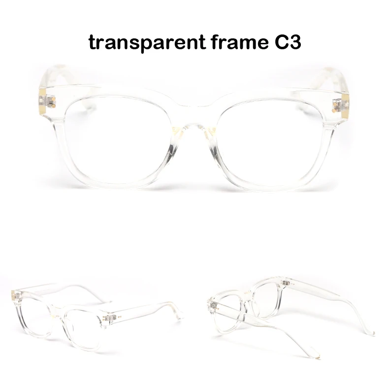 BANSTONE Роскошный бренд дизайнер TR90 квадратные оправы для очков для женщин и мужчин Заклепки прозрачные очки в оправе анти-Blu-ray очки Oculos - Цвет оправы: C3