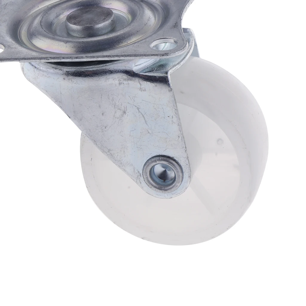 1 Pack 1.5'' Swivel Caster Nylon Wheels Top Plate Bearing Heavy Duty