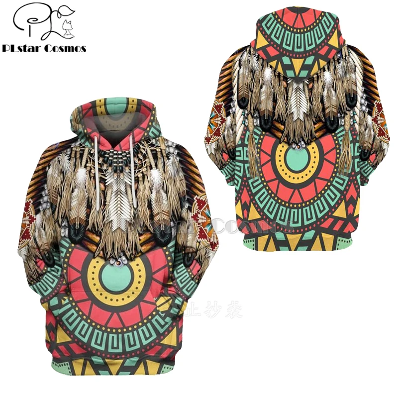  Native Indian 3D Hoodies/sweatshirts Tee Men Women New Fashion Hooded winter Autumn Long Sleeve str