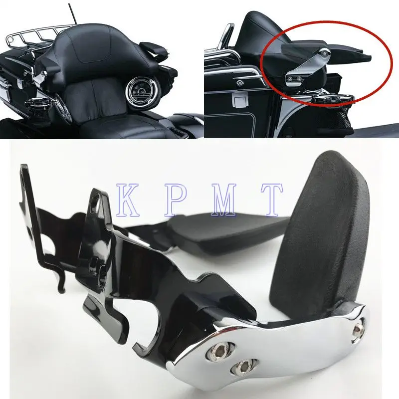 KPMT мотоцикл стелс подлокотники пассажирского сиденья подлокотник для 1997-2013 Harley Touring Street Glides Road Kings модели