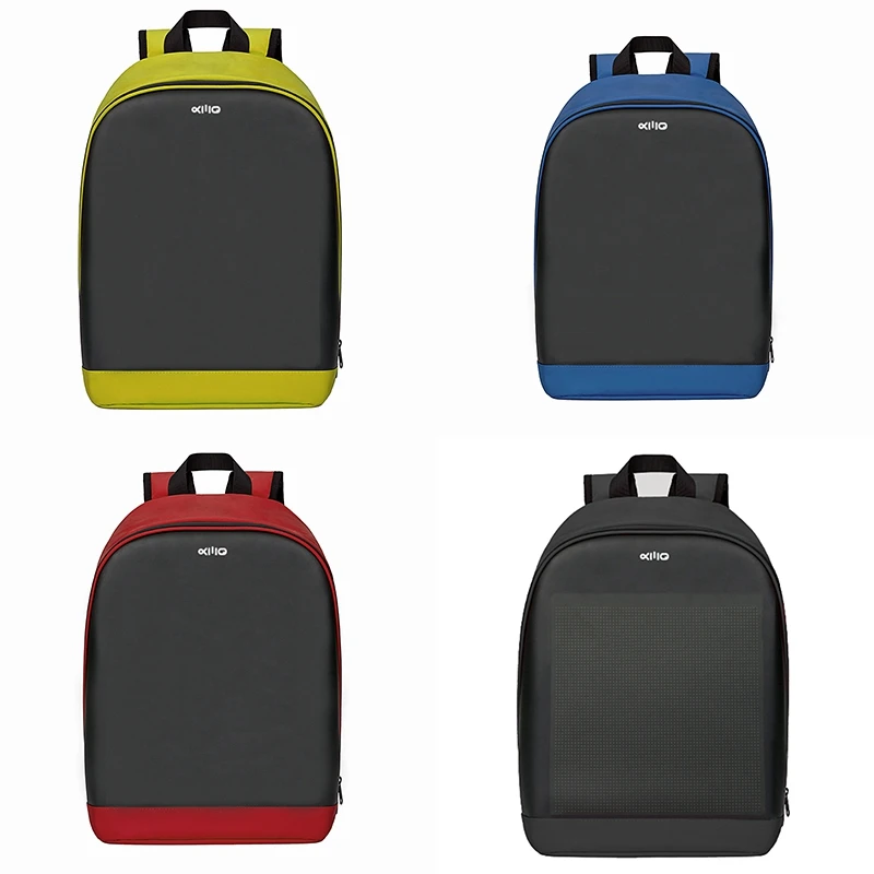 KWQ DIY LED Dynamic Display Sn Luminous Backpack Wireless Wifi | Багаж и сумки
