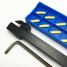 MGEHR1212 MGEHR1010 MGEHR1616 MGEHR2020 MGEHR2525, porte-outil de rainurage externe, ensemble d'outils de séparation de tour à lame en carbure