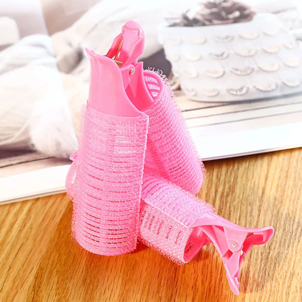 1/2 Pcs Pink Hair Curlers Set Sleeping Overnight Reusable Hair Root Fluffy Clip Women Girls Portable Styling Tools hair curling tools