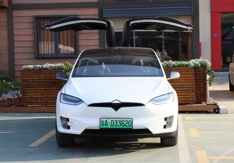 LUCKEASY ABS networ k модификация посылка для Tesla модель X- автомобиля Передняя сетка отделка полосы углеродного волокна