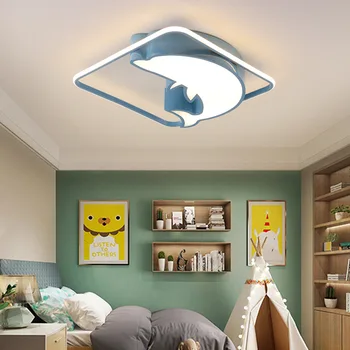 

Creative modern simple Dolphin lamp ceiling lamp for children's room personalized led eye protection cartoon ceiling lamp for