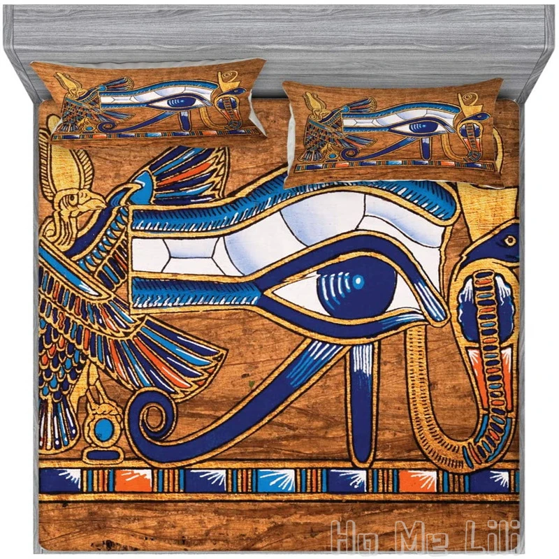 Oude Egyptische Anubis Gezicht Goud Mythologie Cultuur Dekbedovertrek  Beddengoed Set 3D Hoge Kwaliteit Gift Voor Minnaar Familie|Dekbed overtrek|  - AliExpress