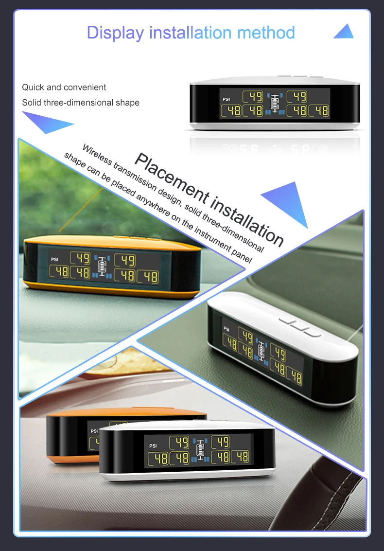 TPMS автомобильное беспроводное давление в шинах для RV системы мониторинга автобуса 6 Автомобильные шины давление ЖК-монитор системы с 6 внешними датчиками