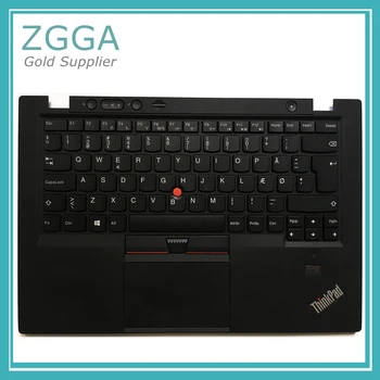 

New Original For Lenovo ThinkPad X1 Carbon Gen 1st 34XX Palmrest Cover Upper Case UK DEN Keyboard Touchpad 00HT009