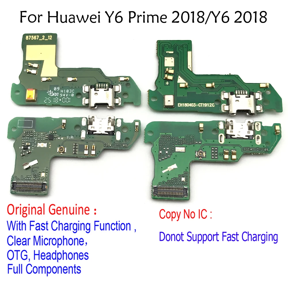 Huawei y6 2018 hembrilla de carga Flex Cable Micro USB conector dock conector DC Port Huawei y6 2018 hembrilla de carga Flex Cable Micro USB conector dock conector DC Port