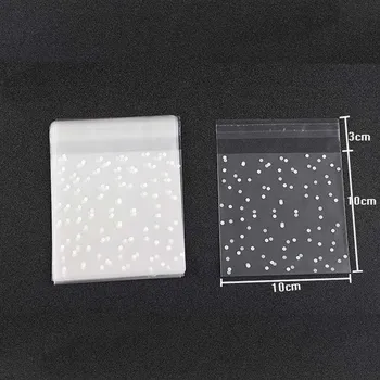 

Soap Pouch Party Gift Plastic Dots Candy Frosted Bags 100Pcs\Lot Christmas Life Baking Birthday Cute Transparent Cupcake Wedding