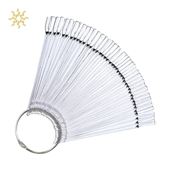 

50 PCS/SET False Nail Polish Display Nail Capsules Practical Fan Nail Art K510