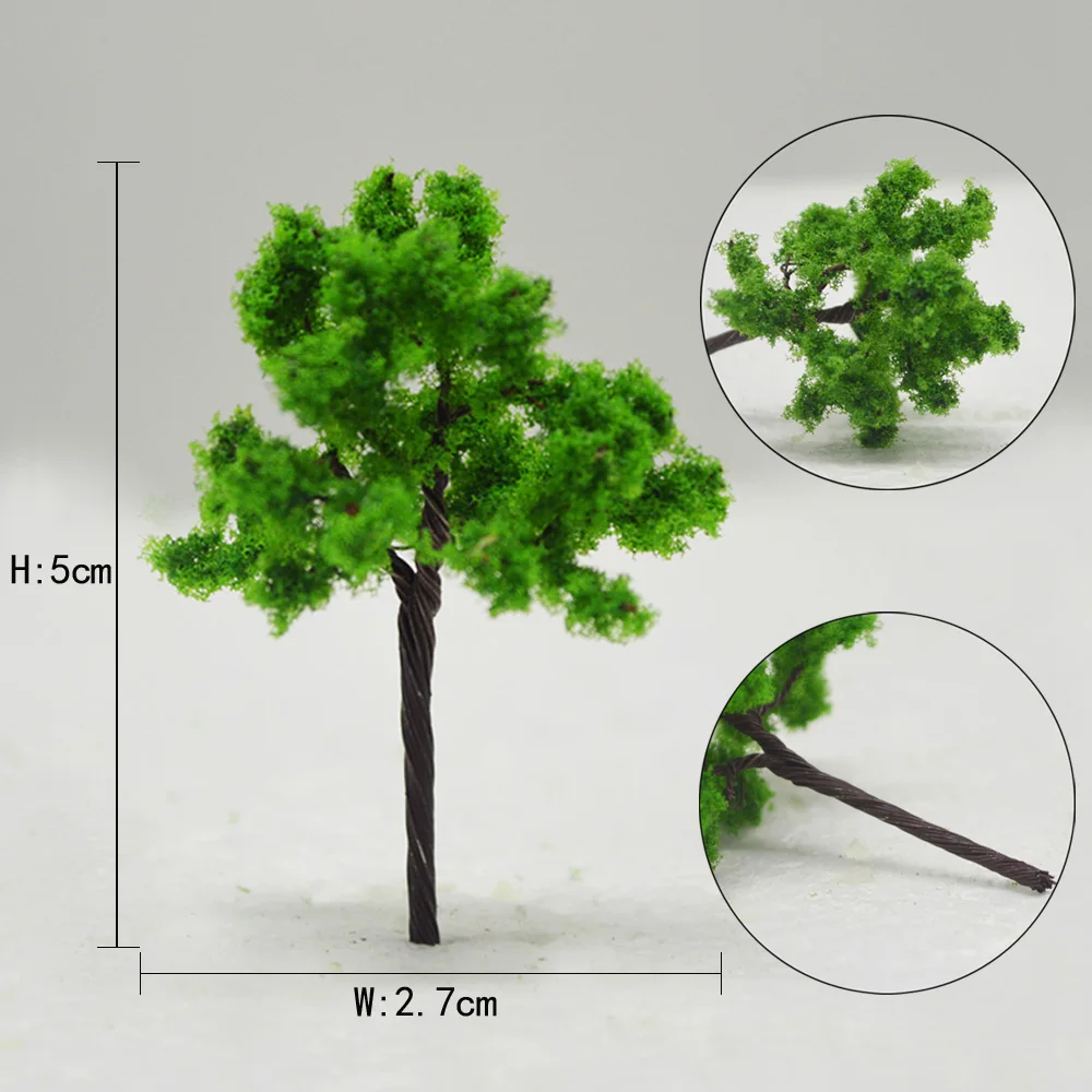 

Teraysun 35mm-90mm architectural scale wire tree model ho z scale model tree gaden park tree for model railroad layout