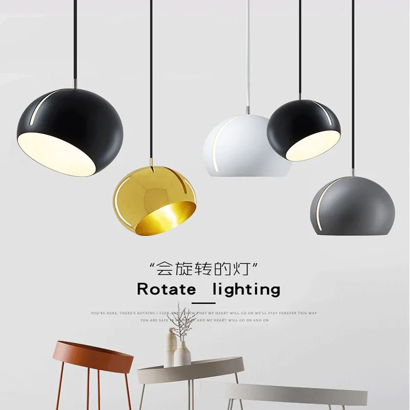 

Manufacturers Northern European-Style Creative Restaurant Single-head Droplight Post-modern Simple Design-Bedroom Bedside round