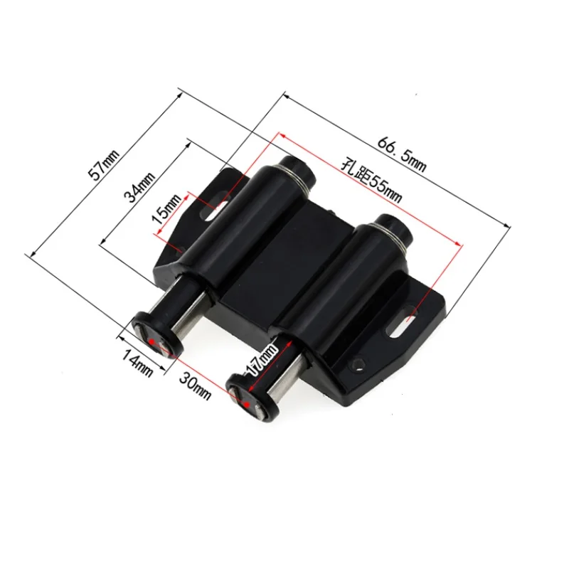 10pcs/lot Cabinet Stopper Double Magnetic Push to Open Touch Catch Stop Quiet Damper Buffer Kitchen Cupboard Door Magnet