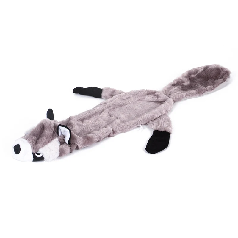 Raccoon Мода 1 шт. Забавные игрушки в форме животных подарочный набор большой не плюшевый кролик хонинговая белка для собак Жевательная собака игрушка-Волк - Цвет: Raccoon
